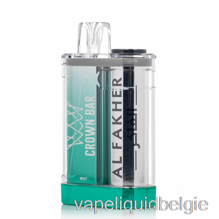 Vape-vloeistof Al Fakher Crown Bar Crystal 9000 Wegwerp Mint